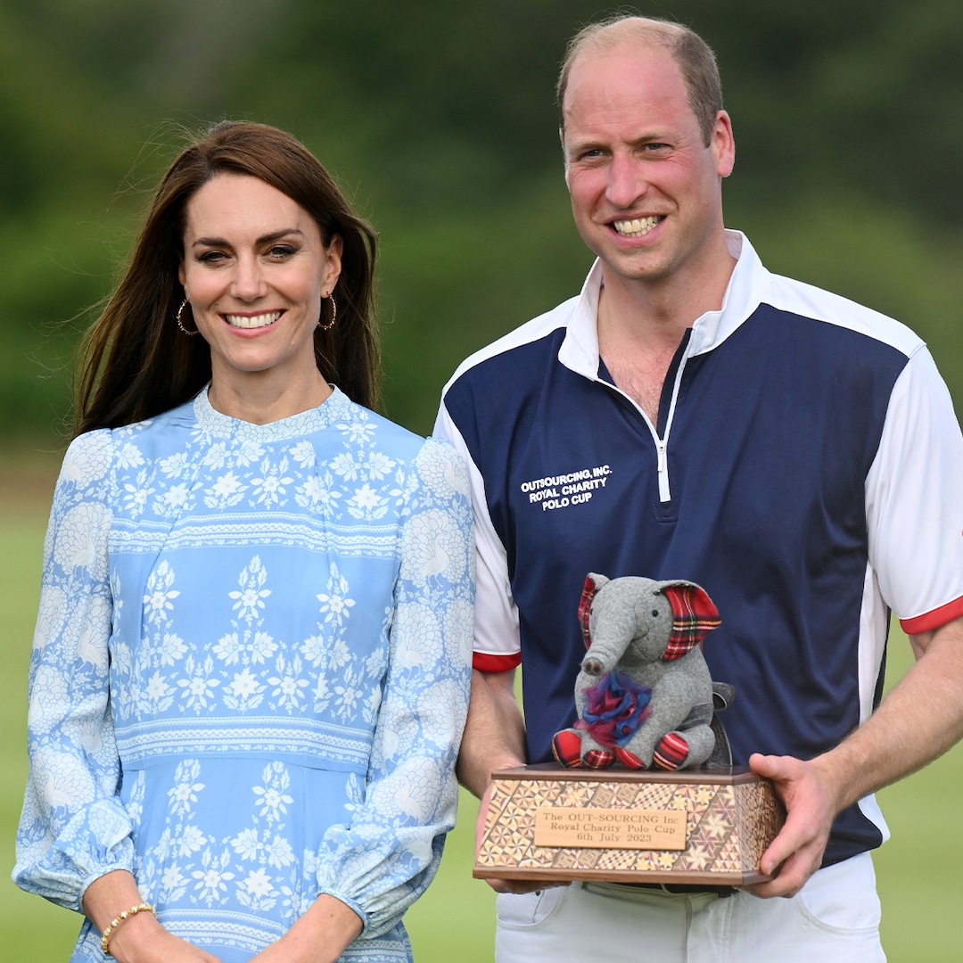 Kate Middleton and Prince William Show Rare PDA at Polo Match